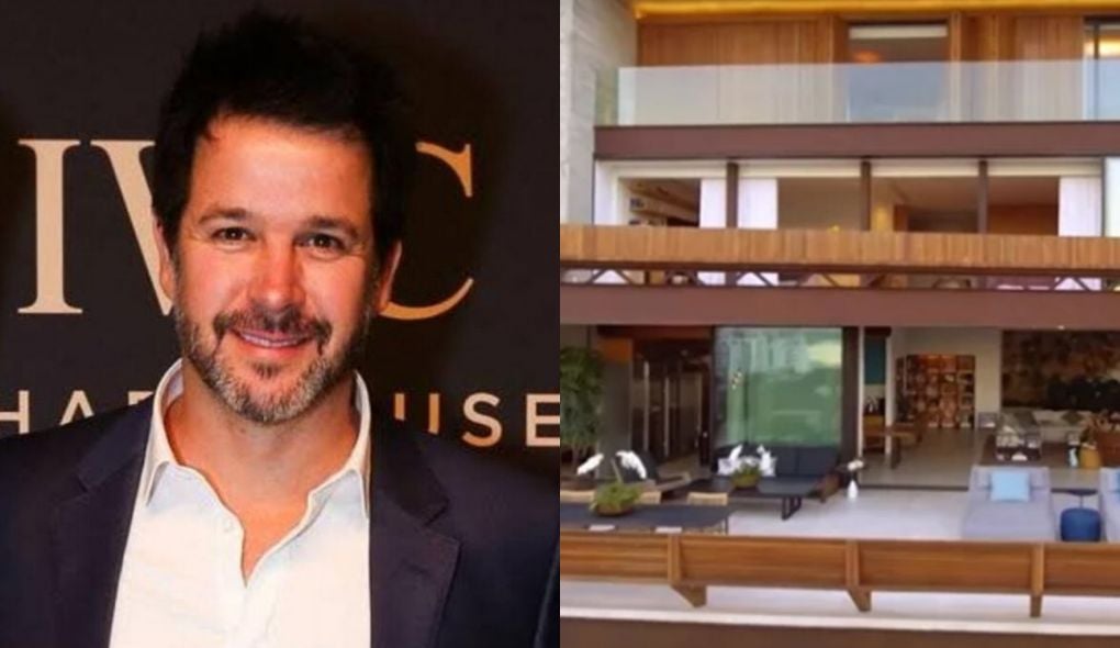 Murilo Benício, no ar em Amor de Mãe, exibiu a sua mansão na TV e chamou a atenção pela ousadia do imóvel (Foto: Montagem/TV Foco)