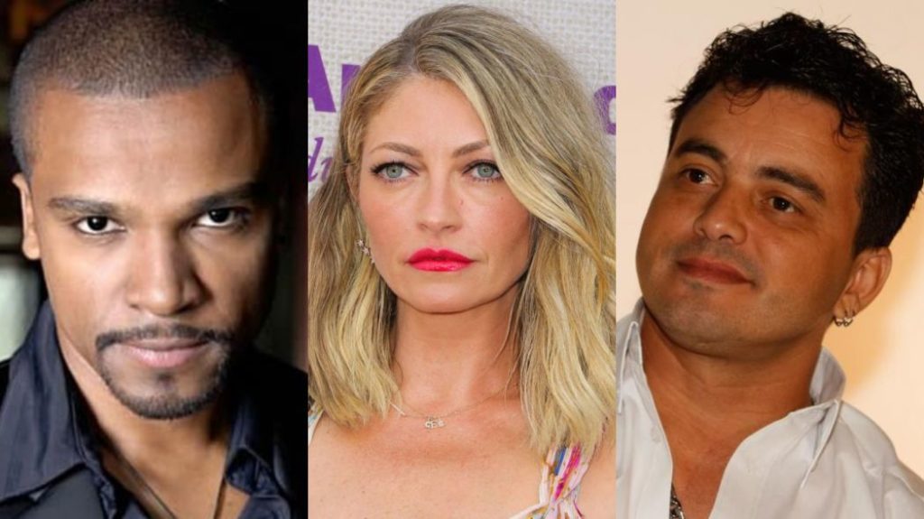 Alexandre Pires, Rebecca Gayheart e Renner (Foto: Montagem/TV Foco) Alexandre Pires, Rebecca Gayheart e Renner (Foto: Montagem/TV Foco)