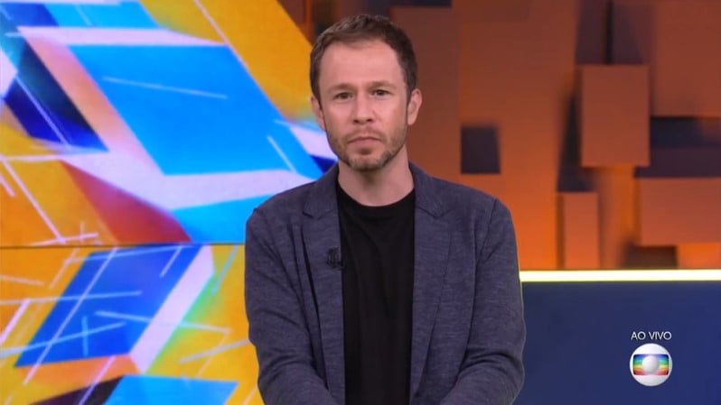 Tiago Leifert na estreia do BBB20, que teve boa audiência (Foto: Reprodução/Globo)