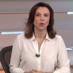 Ana Paula Araújo durante o telejornal Bom Dia Brasil (Foto: Reprodução/Globo)