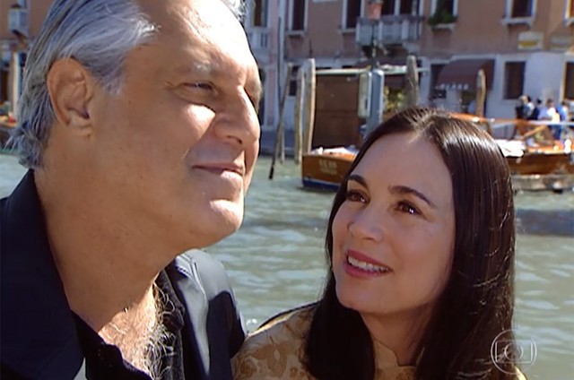 Antônio Fagundes e Regina Duarte em cena durante a novela Por Amor de Manoel Carlos, 1997 (Imagem: Reprodução)