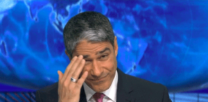 O famoso âncora da Globo surpreendeu os telespectadores (Foto: Reprodução)