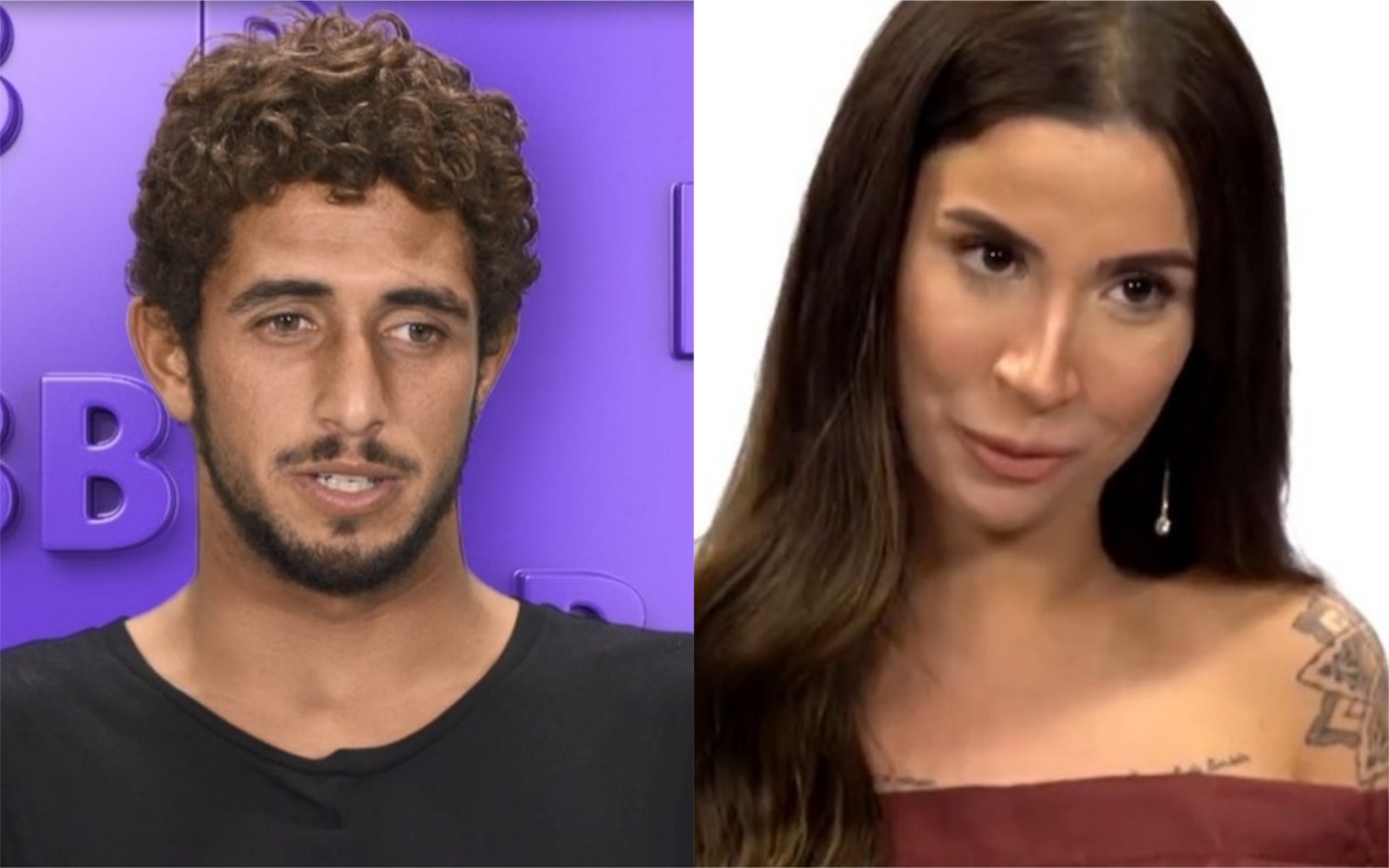 Bianca Andrade Lucas Chumbo causou polêmica no BBB20 ao falar sobre a Boca Rosa (Foto: Montagem / TV Foco)