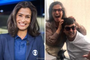 Renata Vasconcellos é flagrada em momento descontraído com colega da Globo e imagem vaza - Montagem: TV Foco