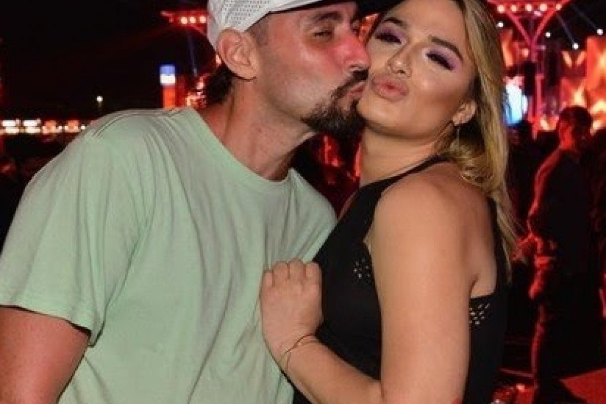 Glamour Garcia e o ex-namorado, Gustavo Dagnese (Foto: Reprodução)