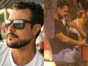 Joaquim Lopes é pego chorando em praça (Foto: Montagem TV Foco)