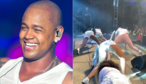 Léo Santana arrasa corações em show (Foto: Montagem TV Foco)