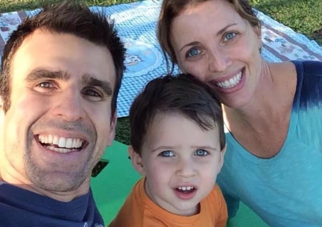 O jornalista da ESPN, Mendel Bydlowski, e o filho, Artur Loiola