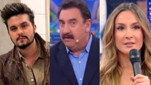 Ratinho comemora 21 anos no SBT e não poupa polêmicas em suas falas que já foram indiretas para Luan Santana e Claudia Leitte (Montagem: TV Foco)