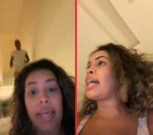 Sthefane Matos flagrou, filmou e postou (Reprodução)