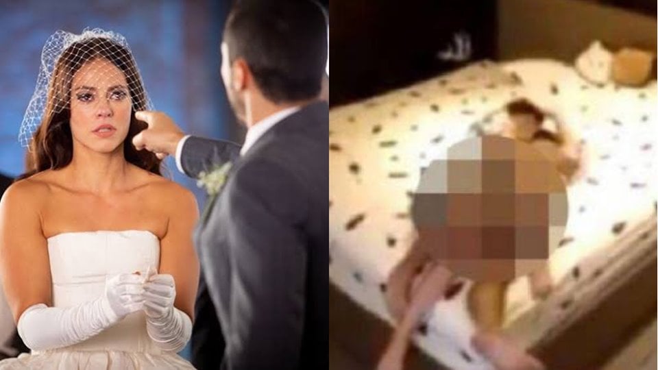 A vida imita arte, Vivi Guedes da vida real é desmascarada pelo noivo no altar (Montagem: TV Foco)