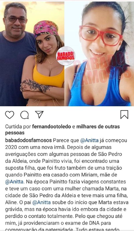 Anitta e sua nova suposta irmã Anitta e sua nova suposta irmã