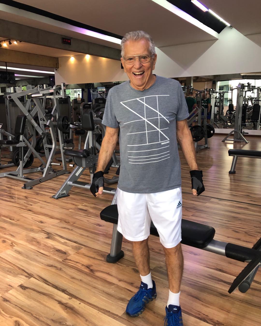 Carlos Alberto de Nóbrega comemorou melhora na saúde (Foto: Reprodução/Instagram) Carlos Alberto de Nóbrega comemorou melhora na saúde (Foto: Reprodução/Instagram)