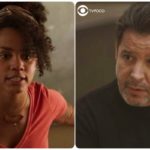 Raul passa mão na cabeça de filho e Camila sofre represálias por sua manifestação em Amor de Mãe (Foto: Montagem/TV Foco)