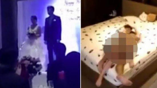A vida imita arte, Vivi Guedes da vida real é desmascarada pelo noivo no altar (Montagem: TV Foco)