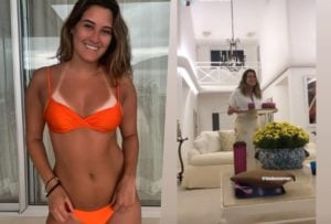 Bia Bonemer, filha de Fátima Bernades e William Bonner, fez um encontro de amigos (Foto reprodução)