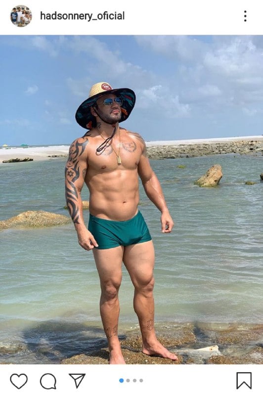 Hadson e sua 'mala' chamaram atenção dos telespectadores do BBB20 (Foto: Reprodução/ Instagram)