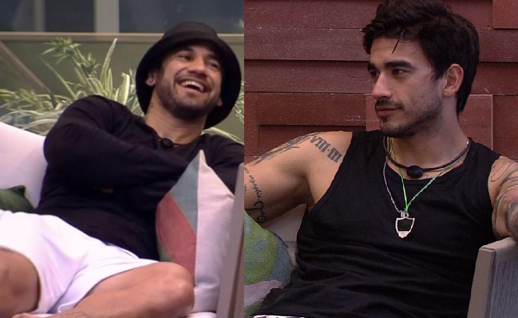 BBB20 Hadson comentou com Guilherme sobre as colegas do BBB (Foto: Reprodução)