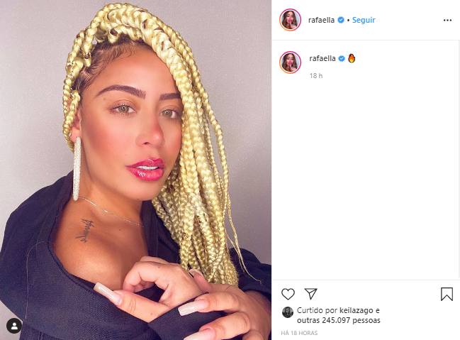 Rafaella Santos radicaliza no visual e surpreende (Foto: Reprodução/ Instagram)
