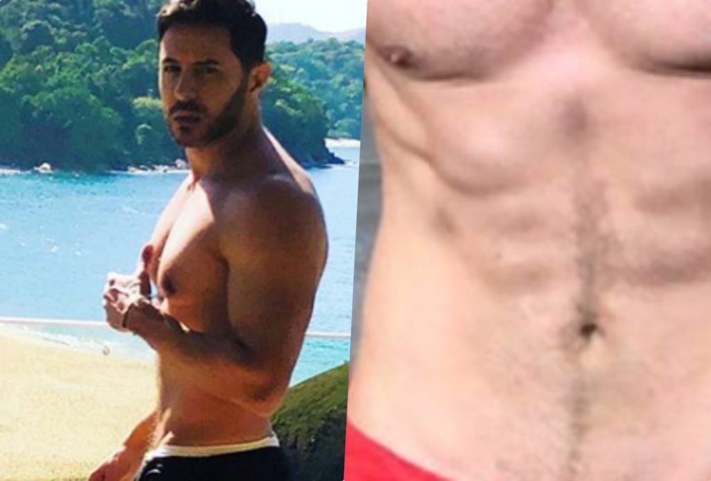 O ator Ricardo Tozzi mostrou mais do que devia novamente (Foto reprodução)