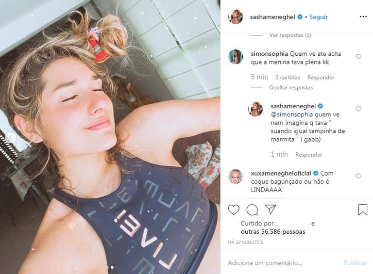 Filha da Xuxa mostra como é realmente por trás das redes sociais (Foto: Reprodução/Instagram)