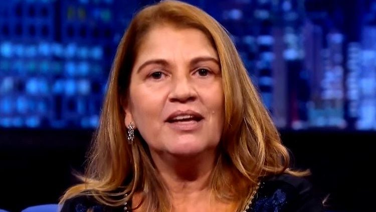 Tássia Camargo no The Noite (Foto: Reprodução)
