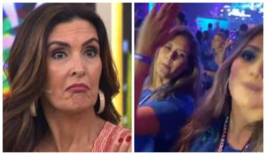 Filha de Fátima Bernardes se joga na farra e surge dançando com Suzanna Freitas (Foto: Reprodução)