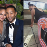 Chrissy Teigen exibe calça inusitada que homenageia o marido, John Legend e leva web ao delírio (Foto: Reprodução)