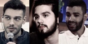 Gusttavo Lima, Lucas Lucco e Luan Santana apareceram em um registro inédito nas redes sociais (Foto: Reprodução)