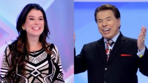 Renata Abravanel e Silvio Santos (Foto: Divulgação/SBT/Montagem TV Foco)