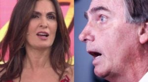 O presidente Jair Bolsonaro estaria mirando em Fátima Bernardes - Foto: Reprodução