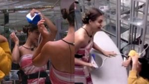 Mari Gonzalez causou ao usar ferro de passar roupa no cabelo (Foto: Reprodução)