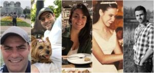 Os 5 sobrinhos herdeiros de Gugu: André, Alexandre e Amanda são filhos de Amandio; Alice e Rodrigo são filhos de Aparecida (Reprodução: Internet)