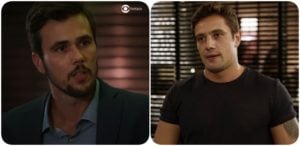 Rafael e Renzo em Salve-se Quem Puder mais que amigos, friends (Foto: Montagem/TV Foco)