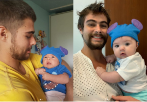 Rafael Vitti celebra quatro meses da filha e se derrtete pela herdeira nas redes sociais (Foto: Reprodução/ Instagram)