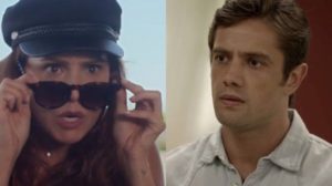 Em Salve-se Quem Puder, Alexia vai parar dentro do carro de Renzo (Montagem: TV Foco)