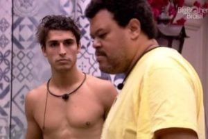 Felipe e Babu discutiram após festa no BBB20 (Foto: Reprodução)