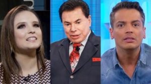 Larissa Manoela e Leo Dias não conseguiram se despedir de Silvio Santos ao saírem do SBT (Foto: Reprodução)