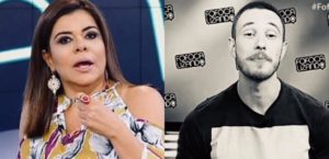 Mara Maravilha e Gabriel Cartolano se desentenderam ao vivo no Fofocalizando por causa de Anitta (Foto: Reprodução)