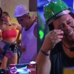 BBB20: Daniel se queimou durante a última festa do líder e foi motivo de deboche para Babu (Foto: reprodução/Globoplay)