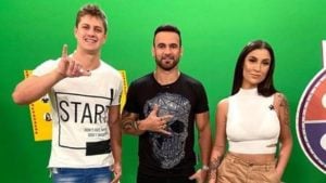 Lucas, Hadson e Boca Rosa no comando do TVZ (Reprodução)