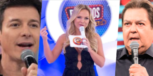 Eliana deixou Rodrigo Faro para trás e ameaçou Faustão na audiência (Foto: Reprodução/Montagem TV Foco)