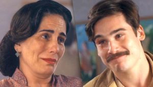 Lola (Gloria Pires) reencontra Alfredo (Nicolas Prattes) em Éramos Seis (Foto: Reprodução/Globo)