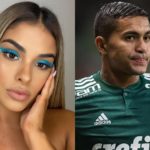 A famosa ex-BBB da Globo, Munik Nunes e Dudu, do Palmeiras Foto: Reprodução/montagem TV Foco)