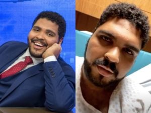 O famoso humorista e comediante do Fora da Hora, da Globo, Paulo Vieira foi internado às pressas neste último final de semana após ser diagnosticado com meningite (Foto: Reprodução/Montagem TV Foco)