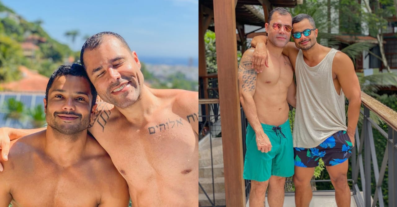Rodrigo Sant'anna e o marido Júnior Figueiredo (Foto: Reprodução/Instagram)