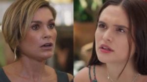 Helena descobre o esconderijo secreto de Luna e fica intrigada (Montagem: TV Foco)