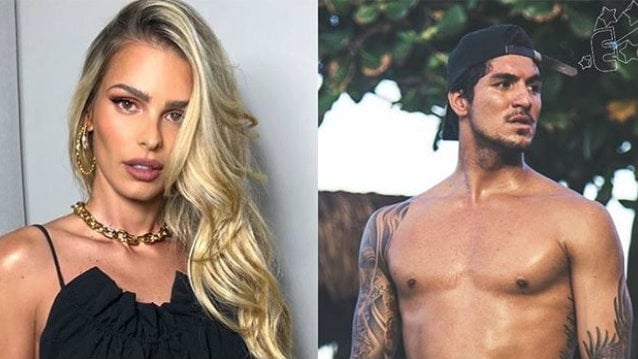 Yasmin Brunet e Gabriel Medina foram flagrados juntos durante momento romântico (Foto: Reprodução)