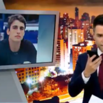 Felipe Prior, do BBB 20, virou pauta no Cidade Alerta, de Luiz Bacci, na Record (Foto: Reprodução)