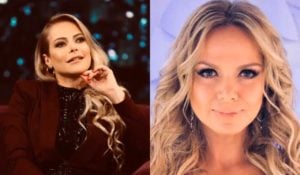 Jackeline Petkovic sofreu bastante no SBT ao assumir o lugar de Eliana no Bom Dia & Cia (Foto: Reprodução)